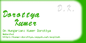 dorottya kumer business card